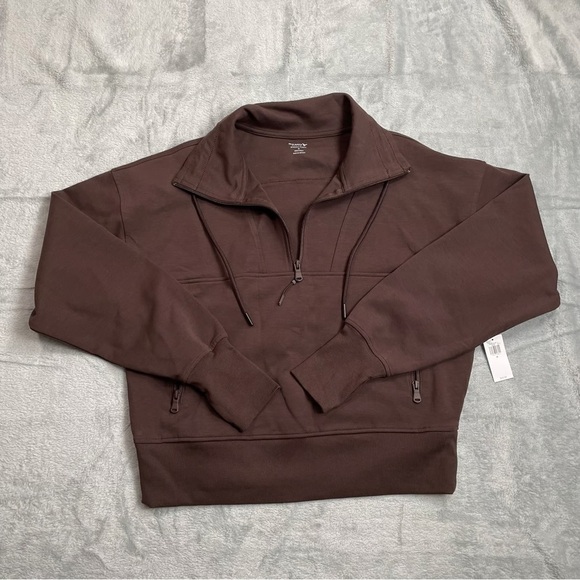 Old Navy Dynamic Fleece 1/2 Zip Sweatshirt - French Roast 🤎 - Picture 1 of 2